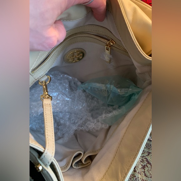 Authentic TORY BURCH Woven leather Flap shoulder bag - Picture 6 of 16